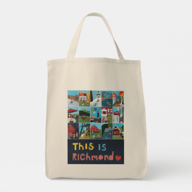 Bolso De Tela Este es el Tote Richmond (Diseño Poster) (Reverso)