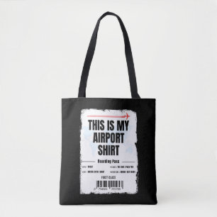 Bolso De Tela Este es mi viaje en familia de camisetas al aeropu