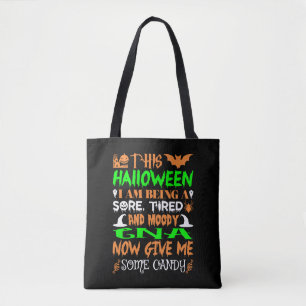 Bolso De Tela Este Halloween Cansado Moody Cna Candy