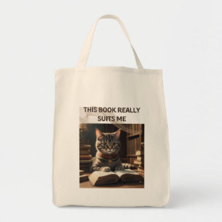 Bolso De Tela Este libro realmente me acomoda a un gato gracioso