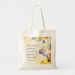Bolso De Tela Ester 4:14 Venid al Reino para ese tiempo