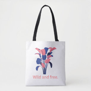 Bolso De Tela Estética botánica 'Salvaje y Libre'