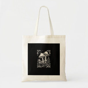 Bolso De Tela Estética Cottagecore Hongo Goblincore Micología