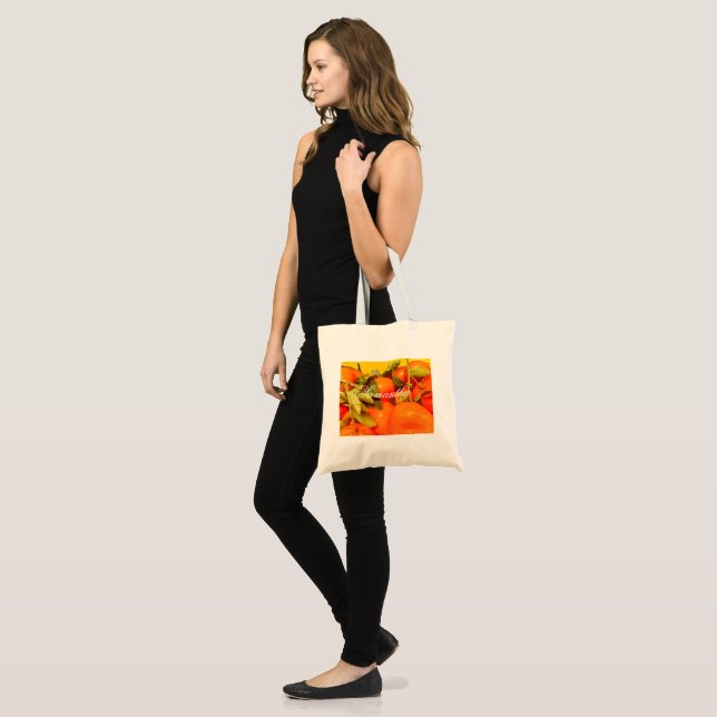 Bolso De Tela Estética de fruta Naranja suave (Anverso (modelo))