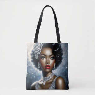 Bolso De Tela Estética de glamour de mujer negra hermosa