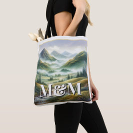 Bolso De Tela Estética de las Tierras Altas de Escocia, Monogram