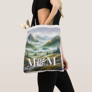 Bolso De Tela Estética de las Tierras Altas de Escocia, Monogram