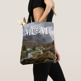 Bolso De Tela Estética de las Tierras Altas de Escocia, Monogram