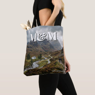 Bolso De Tela Estética de las Tierras Altas de Escocia, Monogram