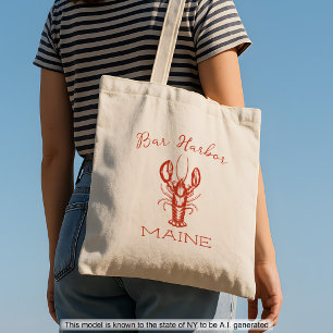 Bolso De Tela Estética de pescador de langostas de Maine