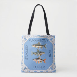 Bolso De Tela Estética de pescador Humor para amantes de mascota