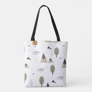 Bolso De Tela Estética del bosque escandinavo