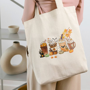 Bolso De Tela Estética del café con especias y calabaza de Hallo