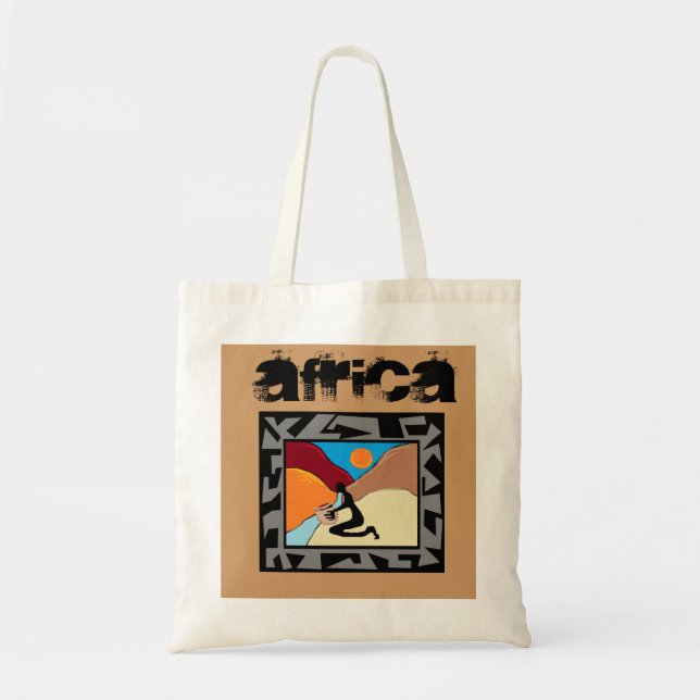 Bolso De Tela Estilo africano (Frente)