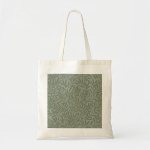 Bolso De Tela Estilo antiguo verde salvia con estampado de sauce