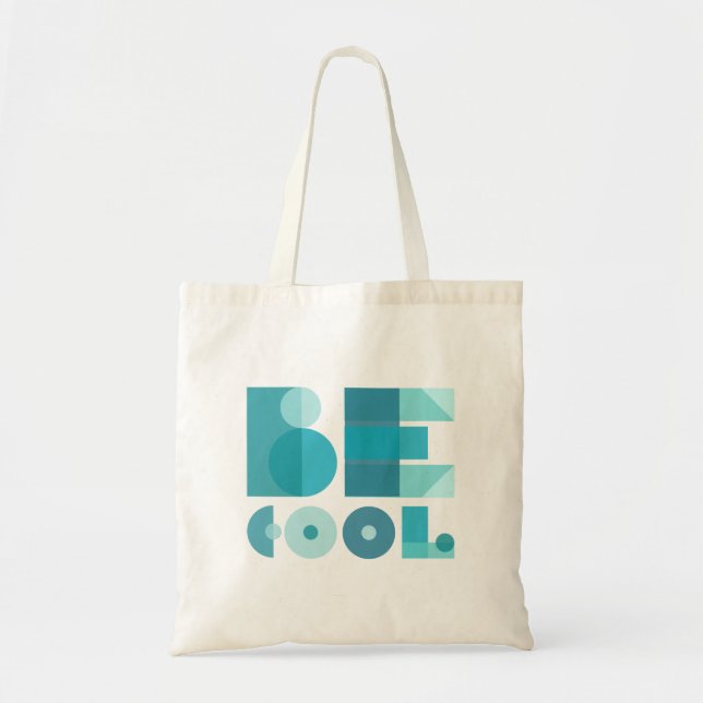 Bolso De Tela Estilo azul "Be Guay" (Frente)