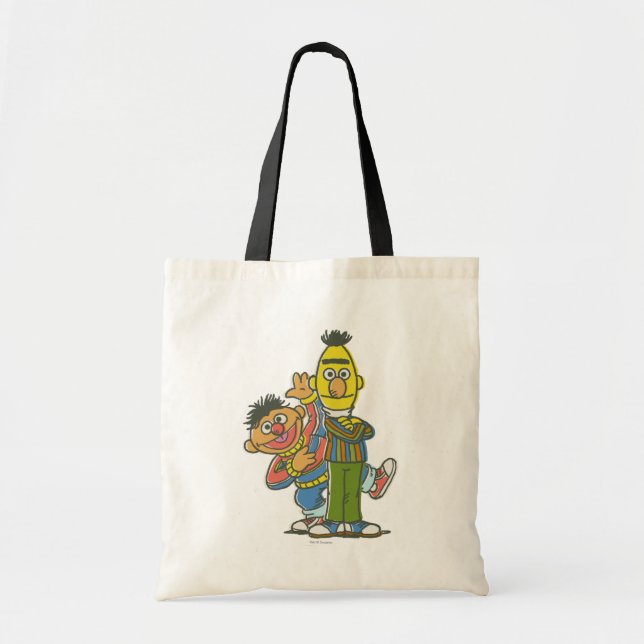 Bolso De Tela Estilo clásico Bert y Ernie (Frente)