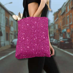 Bolso De Tela Estilo clásico de San Valentín rosa brillante de m