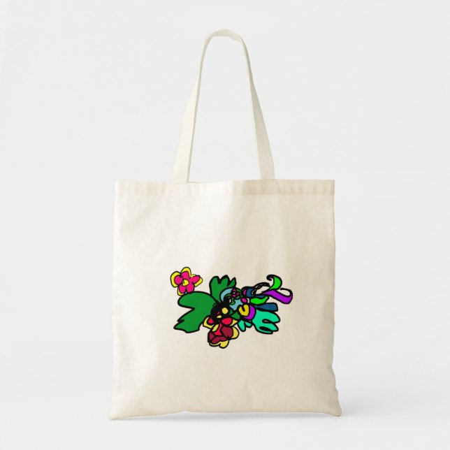 Bolso De Tela Estilo colibrí  (Frente)