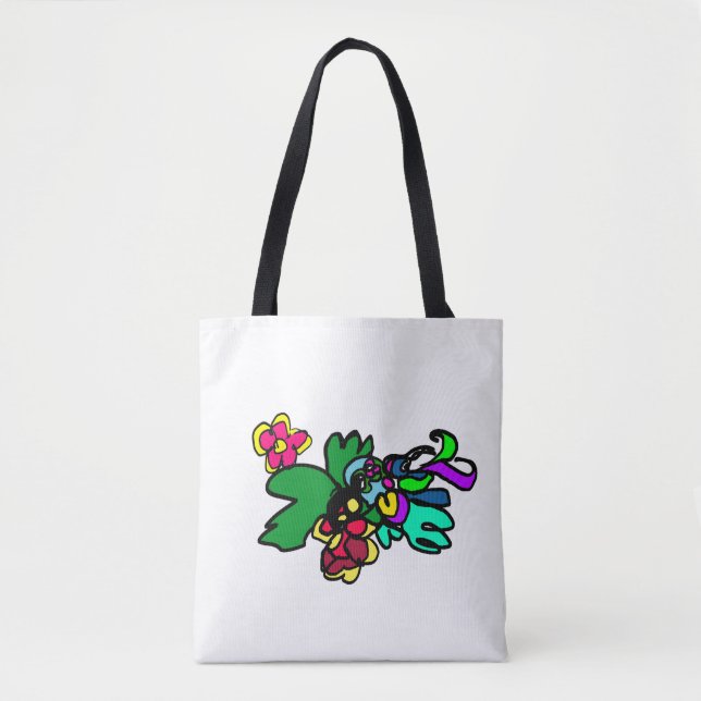 Bolso De Tela Estilo colibrí  (Anverso)