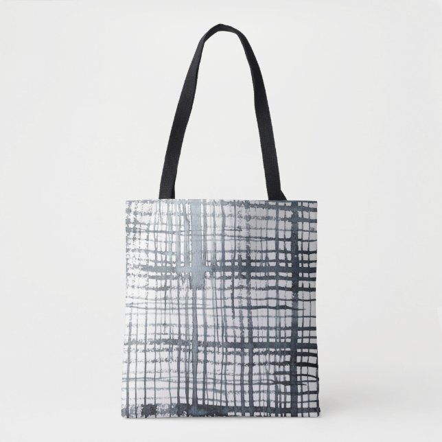 Bolso De Tela Estilo - Comprobar patrón (Anverso)