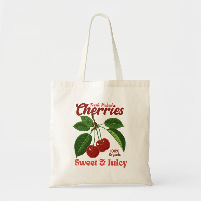 Bolso De Tela Estilo de arte gráfico comercial de frutas de cere (Frente)