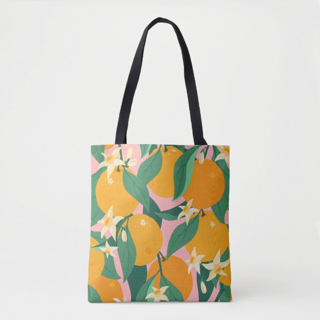 Bolso De Tela Estilo de cosecha de cítricos (Anverso)