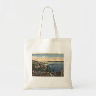 Bolso De Tela Estilo de época del Newport VT Lake Memphremagog d