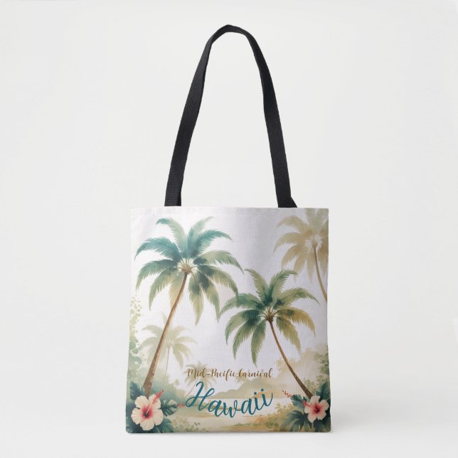 Bolso De Tela Estilo de época Hawai Viajes Honolulu (Anverso)
