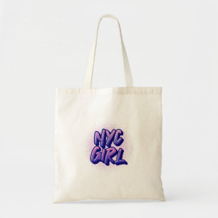Bolso De Tela Estilo de graffiti Chica de NYC