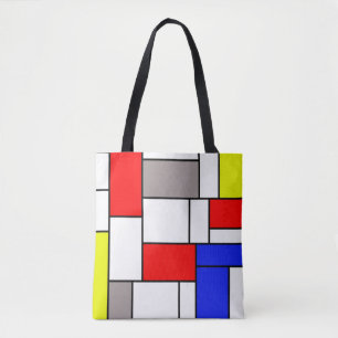 Bolso De Tela Estilo de Mondrian