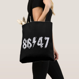 Bolso De Tela Estilo de rock 80 retro anti Trump