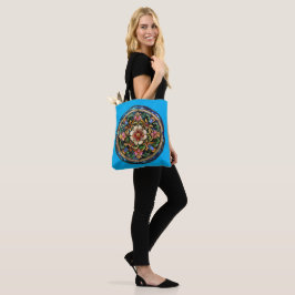 Bolso De Tela Estilo de vidrio teñido floral