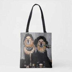 Bolso De Tela Estilo del gótico del golden retriever