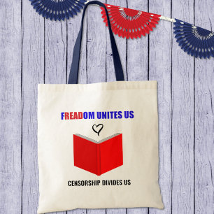 Bolso De Tela Estilo del logotipo de prohibición de libros