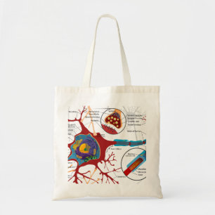 Bolso De Tela Estilo del nervio de las neuronas