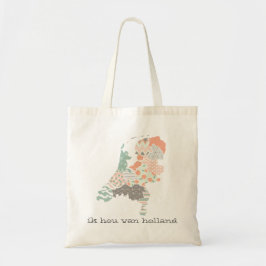 Bolso De Tela Estilo geométrico del remiendo del mapa de la