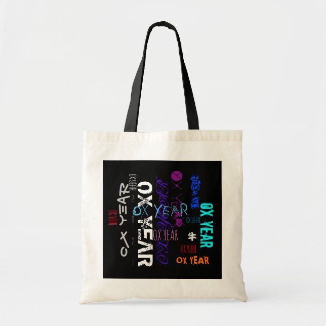 Bolso De Tela Estilo graffiti Repeating Ox Year 2021 BTB (Frente)