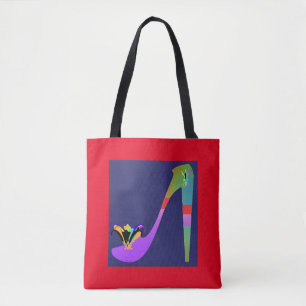 Bolso De Tela Estilo Moda Alta Heel