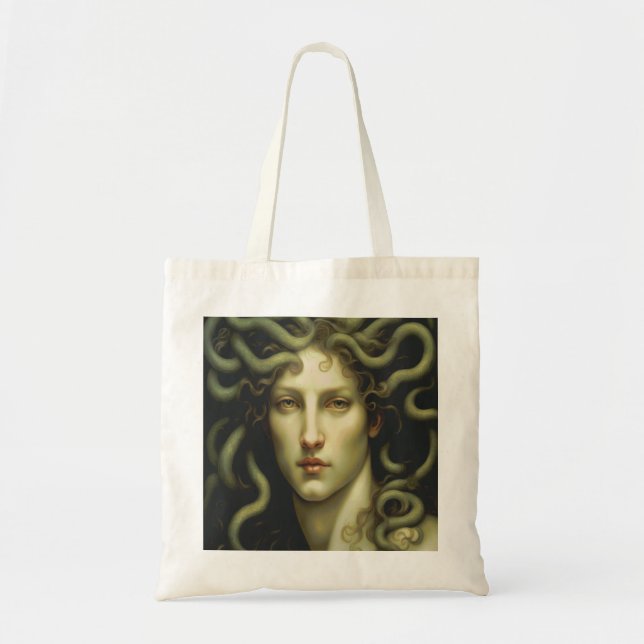 Bolso De Tela Estilo renacentista de Medusa (Frente)