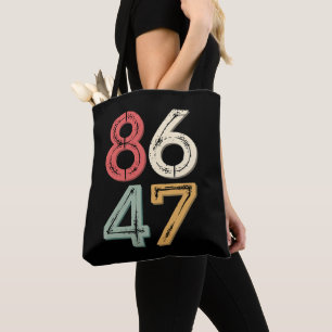 Bolso De Tela Estilo Retro Años 80 Antitrump 86 47 Vintage