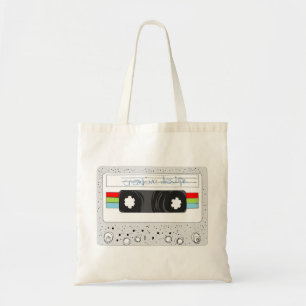 Bolso De Tela Estilo retro de la cinta de casete 80s