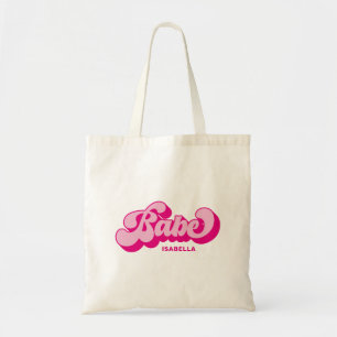 Bolso De Tela Estilo Retro Rosa Caliente Nena Dama de Honor Pers