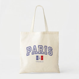 Bolso De Tela Estilo Universitario Vintage París Francia