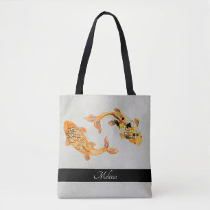 Bolso De Tela Estiloso Koi Fish