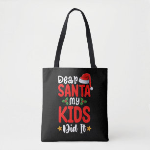 Bolso De Tela Estimado Santa Mis Niños Lo Hicieron Navidad Papá 