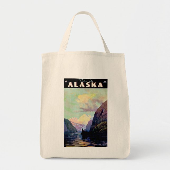 Bolso De Tela Esto es Alaska (Frente)