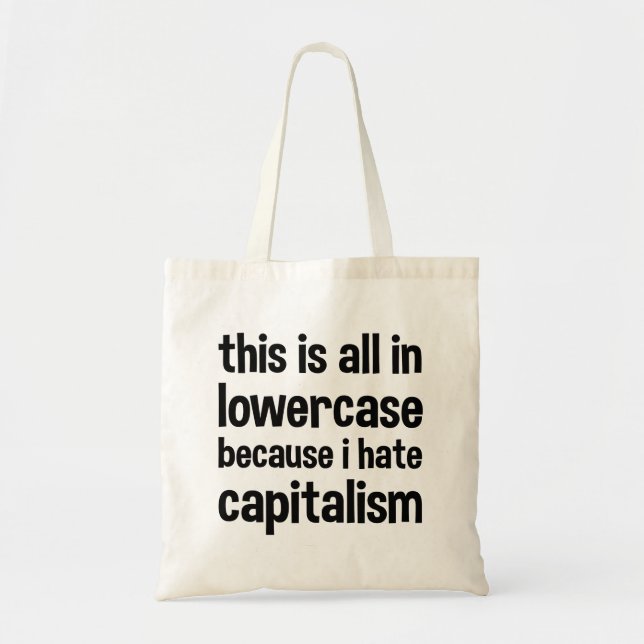 Bolso De Tela esto es todo en minúsculas porque odio el capitali (Frente)