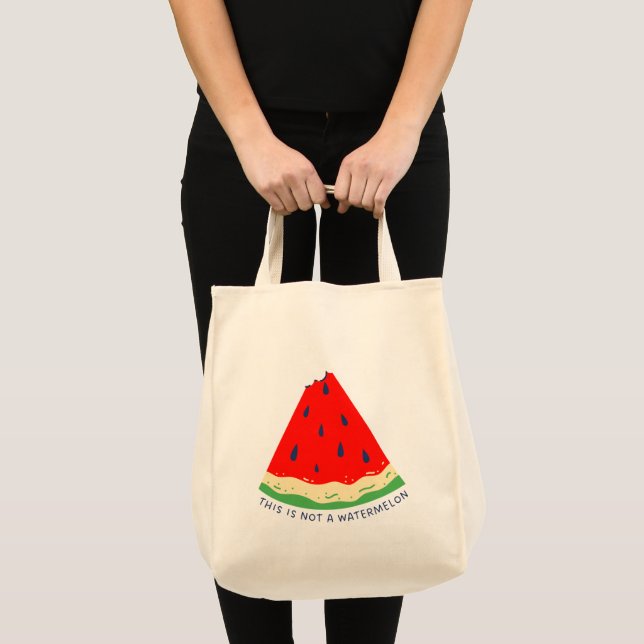Bolso De Tela Esto no es una sandía (Anverso (producto))