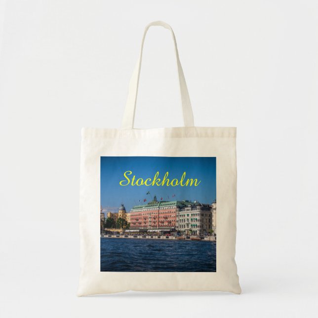 Bolso De Tela Estocolmo Suecia (Frente)
